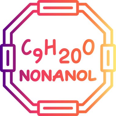 Anal olmayan molekülün kimyasal yapısı, basit web simgesi