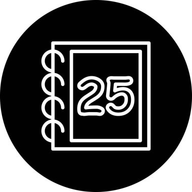 25 Web simgesi vektör illüstrasyonu