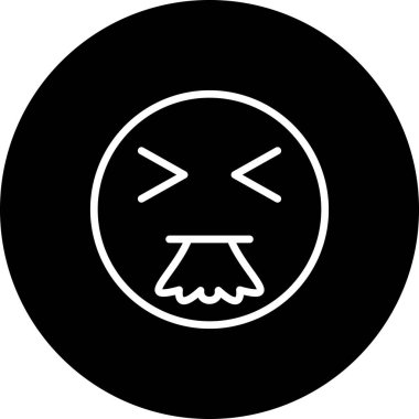 emoji simgesi, web kullanımı için basit tasarım vektör çizimi