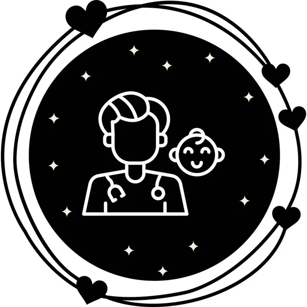 Pediyatrist Minimum Düz Yaratıcı Grafik Tasarımı