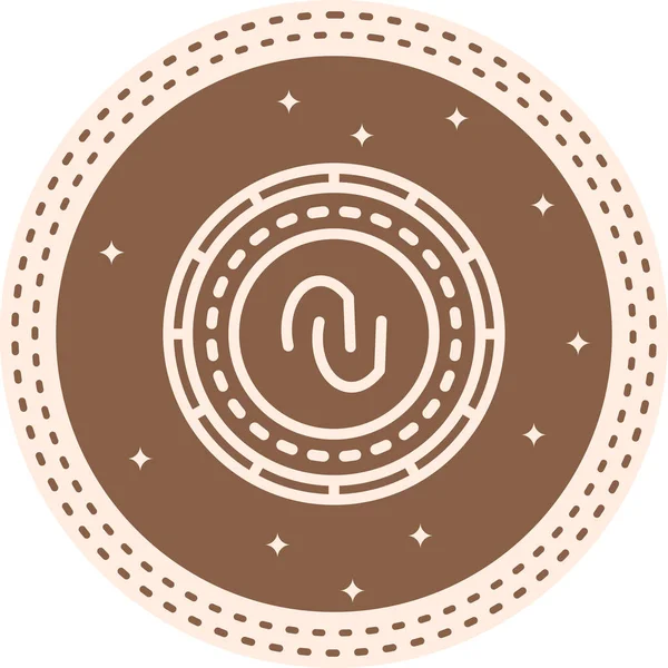 İsrail Sikkesi Modern Soyut Yaratıcı Tasarım Varlığı