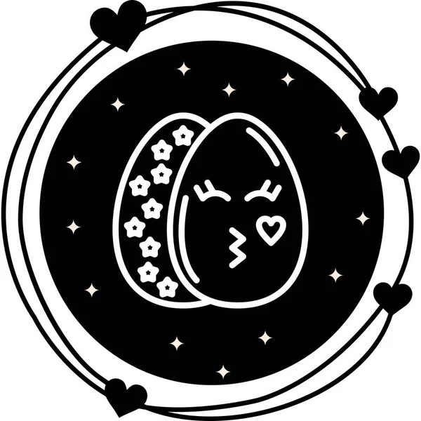 Paskalya Öpücüğü Minimum Entelektüel Markalaştırma Tasarım Varlığı