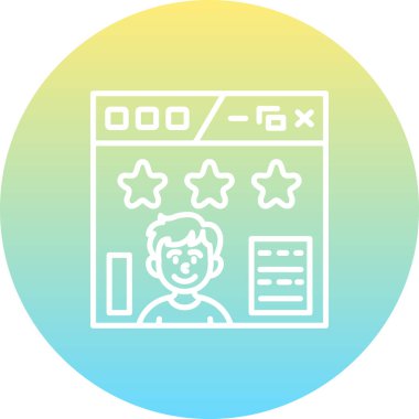 Kullanıcı Reytingleri Yaratıcı İşlevsel Web Grafiksel Sembolü