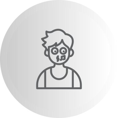 erkek avatar simgesi, vektör illüstrasyonu basit tasarım