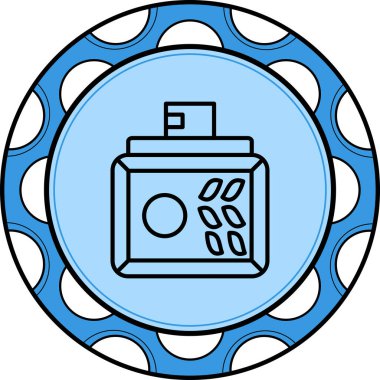 Lüks Parfüm ikonu, vektör illüstrasyonu