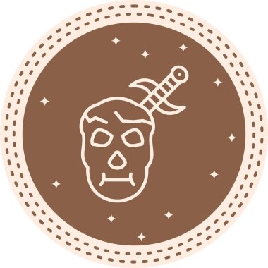 Korsan Ölüm. Kafatası kılıcıyla kafatasını delmiş..