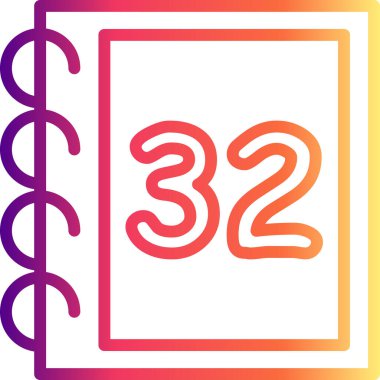 32 Web simgesi vektör illüstrasyonu