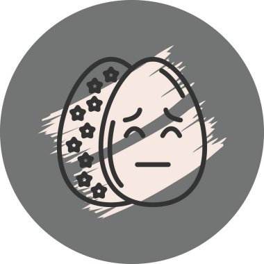 Paskalya Dalgın Yumurta Eşsiz Soyut Markalaşma Grafiksel ŞekliName