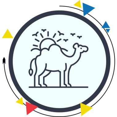 Deve Simgesi Vektör tasarımı