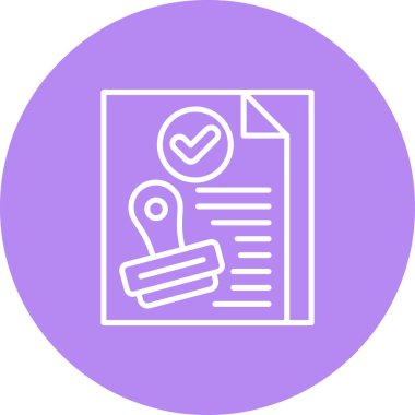 Belge Simgesi. Web Kullanımı için Basit Vektör İllüstrasyonu.