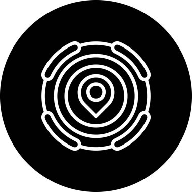 konum web simgesi vektör illüstrasyonu