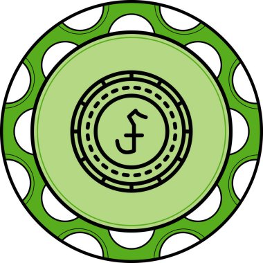 Kamboçya Parası Zarif Profesyonel Düz Grafik Sembolü