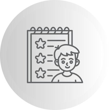 Basit geribildirim simgesi vektör çizimi