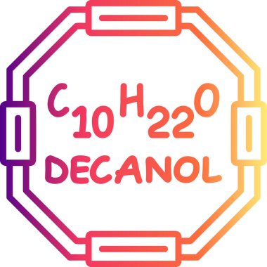 Decanol Eşsiz Soyut Markalaştırma Grafik ŞekliName