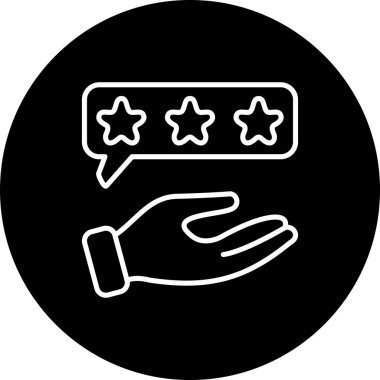 Basit geribildirim simgesi vektör çizimi