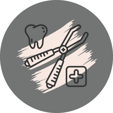 Diş Kıskacı Asgari Dijital Grafik Sembolü