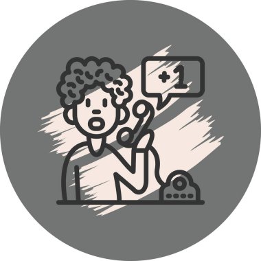 Grenada ülke telefon kodu ile ikonu arayan çocuk.