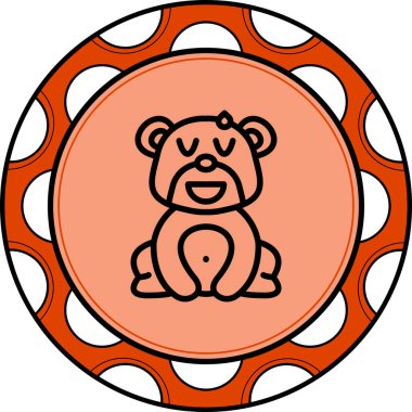 Rahatlamış Ayı Zarif Modern Sanat Düzenlemesi