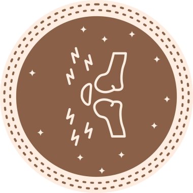 İnsan eklemini veya kemik yapısını temsil eden basit bir web simgesi