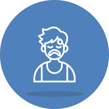 boy avatar icon, vector illustration simple design