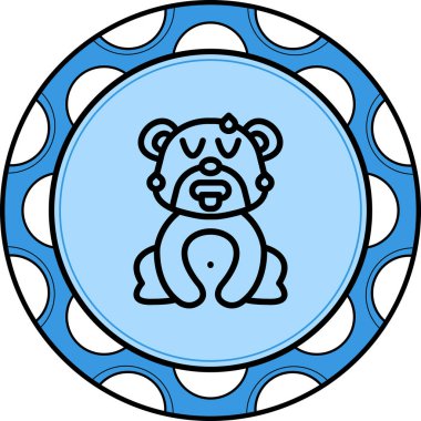 Seksi Ayı Entellektüel Temiz Ürün Grafik Şekli