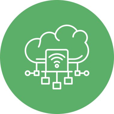 Bulut Veri Akımı Tarzı Temiz Ürün Tasarımı Nesnesi