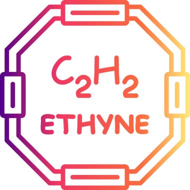 Ethyne molekülünün kimyasal yapısı, web simgesi