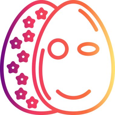 Paskalya Flirty Yumurtası Profesyonel Yenilikçi Düz Tasarım Düzeni