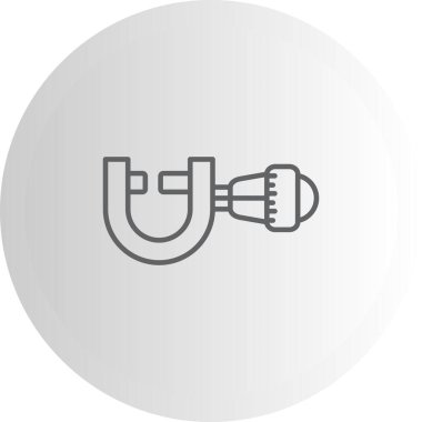 Mikrometre Ayırt Edilmiş Profesyonel Yaratıcı Grafik Elementi