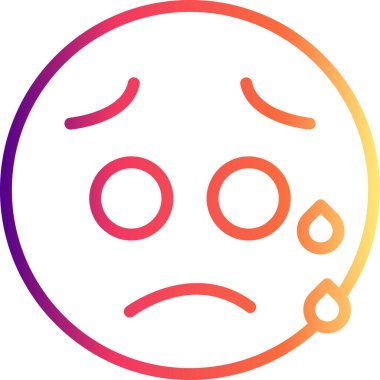 Çizgi film karalama simgesi web işareti, beyaz arkaplanda izole edilmiş emoji simgesi