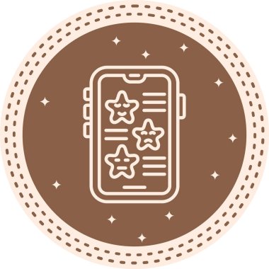 Basit geribildirim simgesi vektör çizimi