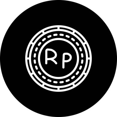 Endonezya Madeni Parası Dengeli Profesyonel Markalaşma Grafik Sembolü