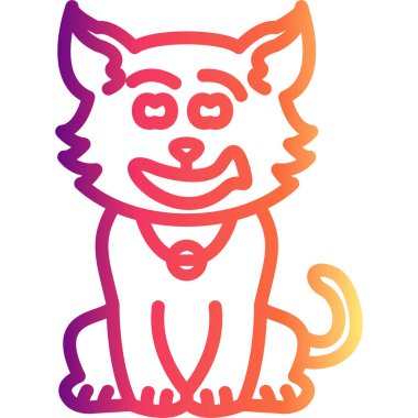 Sırıtan Kedi Eşsiz Soyut Damgalama Grafik ŞekliName