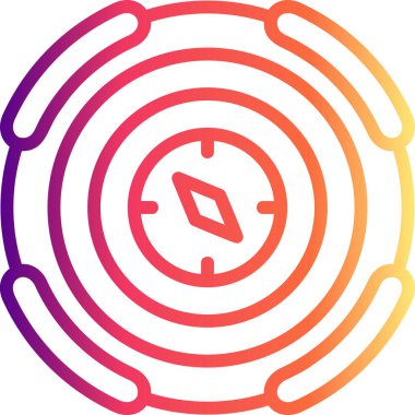 Pusula aracı gezinme web simgesi