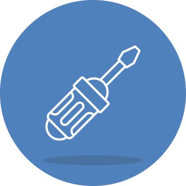 Tornavida simgesi vektör illüstrasyon tasarımı