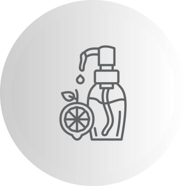 Marula yağı şişesi ikonu. Yaşlanma önleyici nemlendirici kozmetik