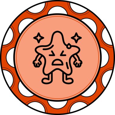 Üzücü Rahatlatılmış Yenilikçi Modern Yaratıcı Grafik Özellikli Yıldız