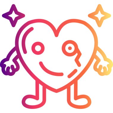 Monocle Heart Yaratıcı Eşsiz Ürün Tasarım Elemanı