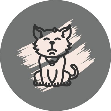 Utangaç Kedi Modern Soyut Yaratıcı Tasarım Varlığı