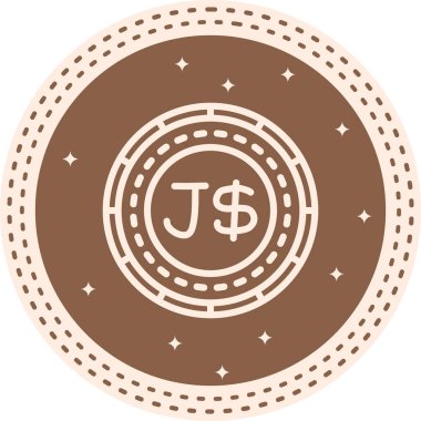 Jamaika Sikkesi Çağdaş Yenilikçi Dijital Tasarım Varlığı