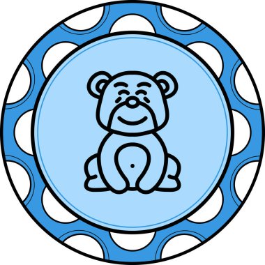 Joy simgesi basit düz çizim