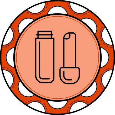 Dudak kremi Çizgisi Düz Simge