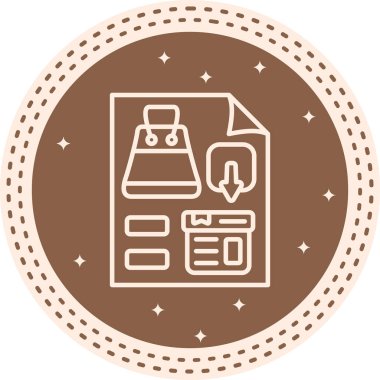 ürün web simgesi vektör illüstrasyonu