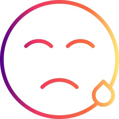 Çizgi film karalama simgesi web işareti, beyaz arkaplanda izole edilmiş emoji simgesi