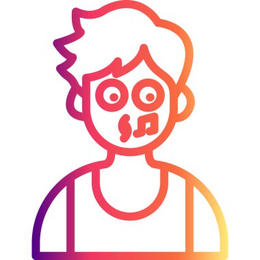 erkek avatar simgesi, vektör illüstrasyonu basit tasarım