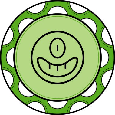 emoji simgesi, web kullanımı için basit tasarım vektör çizimi