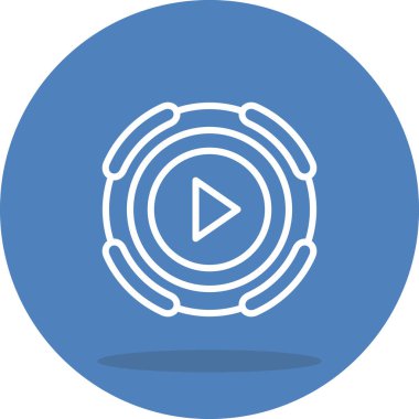 Kullanıcı arayüzü için düğmeyi oynat. Uygulama için basit simge