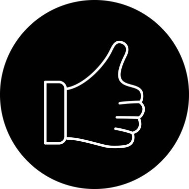 Beyaz Arkaplanda İzole Edilmiş Modern Satır Simgesi Başparmakları  