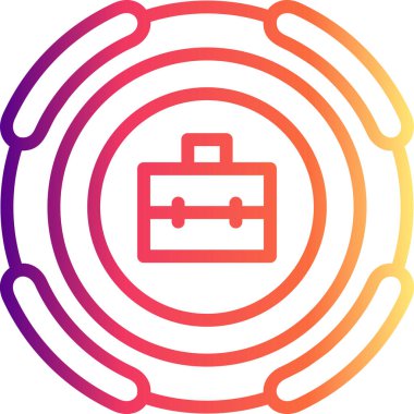 Evrak Çantası'nı web simge vektör çizim