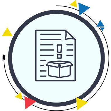 Uyarı Ağ ikonu vektör illüstrasyonu